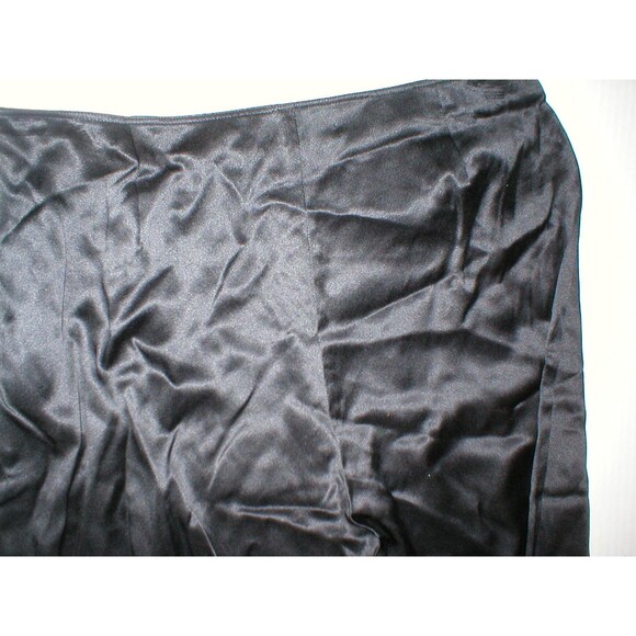 New NWT Calvin Klein 100% Silk Black Pants Womens 12P Petite 12 P Flat Front - Picture 4 of 5